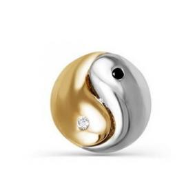 Золотая подвеска КЮЗ Del'ta D031553 с фианитом D031553 фото