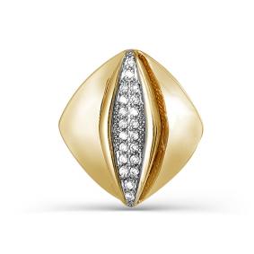 Золотая подвеска КЮЗ Del'ta D031555 с фианитом D031555 фото