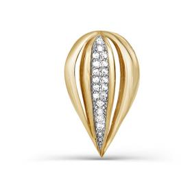 Золотая подвеска КЮЗ Del'ta D031557 с фианитом D031557 фото