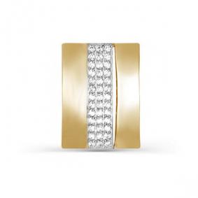 Золотая подвеска КЮЗ Del'ta D031558 с фианитом D031558 фото