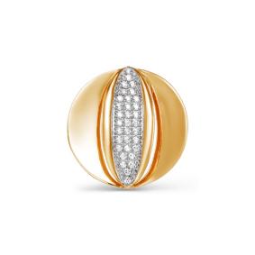 Золотая подвеска КЮЗ Del'ta D031559 с фианитом D031559 фото