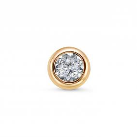 Золотая подвеска КЮЗ Del'ta D031572 с фианитом D031572 фото