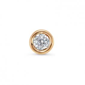 Золотая подвеска КЮЗ Del'ta D031574 с фианитом D031574 фото