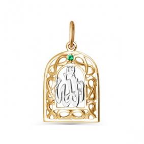 Золотая подвеска КЮЗ Del'ta D031651 с фианитом D031651 фото