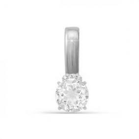 Подвеска из белого золота КЮЗ Del'ta D031750 с фианитом D031750 фото