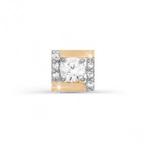 Золотая подвеска КЮЗ Del'ta D031847 с фианитом D031847 фото