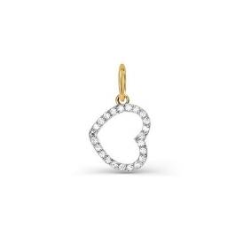 Золотая подвеска КЮЗ Del'ta D032073 с фианитом D032073 фото
