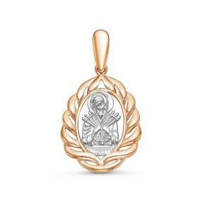 Золотая подвеска-иконка Божией Матери Семистрельная КЮЗ Del'ta D032341 D032341 фото