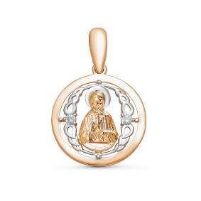 Золотая подвеска КЮЗ Del'ta D032380 с фианитом D032380 фото