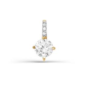 Золотая подвеска КЮЗ Del'ta D032945 с фианитом D032945 фото