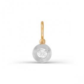 Золотая подвеска КЮЗ Del'ta D032955 с фианитом D032955 фото