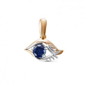 Золотая подвеска КЮЗ Del'ta D033064 с фианитом D033064 фото