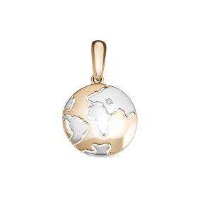 Золотая подвеска КЮЗ Del'ta D033288 с фианитом D033288 фото