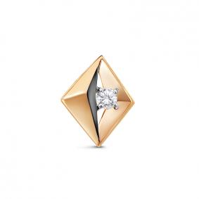 Золотая подвеска КЮЗ Del'ta D033403 с фианитом D033403 фото