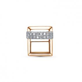 Золотая подвеска КЮЗ Del'ta D033737 с фианитом D033737 фото