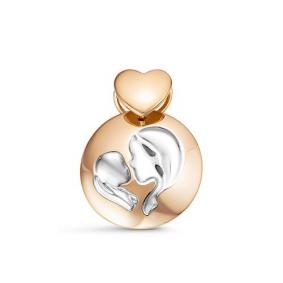 Золотая подвеска Мать и дитя КЮЗ Del'ta D033917 D033917 фото
