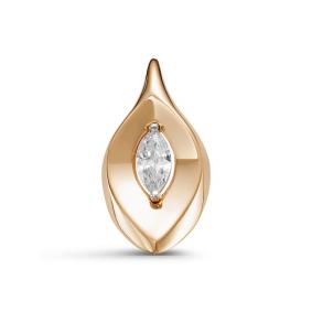 Золотая подвеска КЮЗ Del'ta D034182 с фианитом D034182 фото