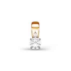 Золотая подвеска КЮЗ Del'ta D034458 с фианитом D034458 фото