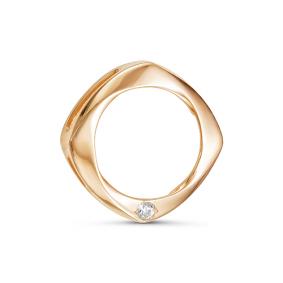 Золотая подвеска КЮЗ Del'ta D035359 с фианитом D035359 фото