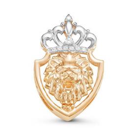 Золотая подвеска КЮЗ Del'ta D035393 с фианитом D035393 фото