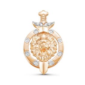 Золотая подвеска КЮЗ Del'ta D035395 с фианитом D035395 фото