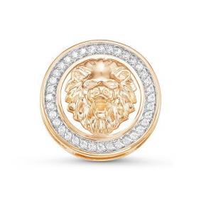 Золотая подвеска КЮЗ Del'ta D035401 с фианитом D035401 фото