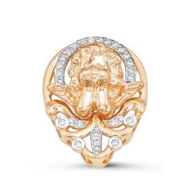 Золотая подвеска КЮЗ Del'ta D035417 с фианитом D035417 фото