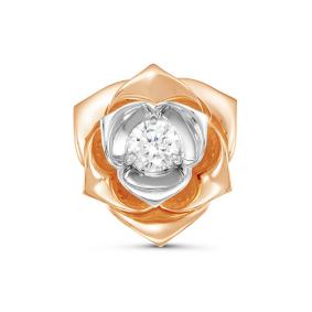 Золотая подвеска КЮЗ Del'ta D035495 с фианитом D035495 фото