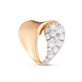 Золотая подвеска КЮЗ Del'ta D035514 с фианитом D035514 фото