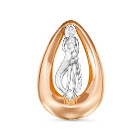 Золотая подвеска Знак зодиака Дева КЮЗ Del'ta с фианитом D035556 D035556 фото