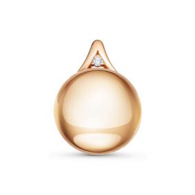 Золотая подвеска КЮЗ Del'ta D035763 с фианитом D035763 фото