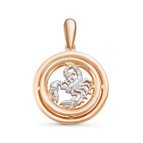 Золотая подвеска Знак зодиака Скорпион КЮЗ Del'ta D035790 D035790 фото
