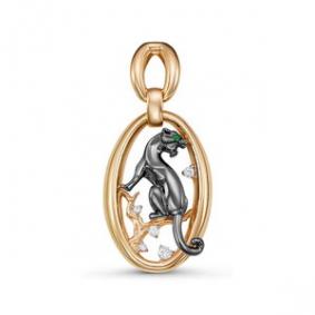 Золотая подвеска КЮЗ Del'ta D036892 с фианитом D036892 фото