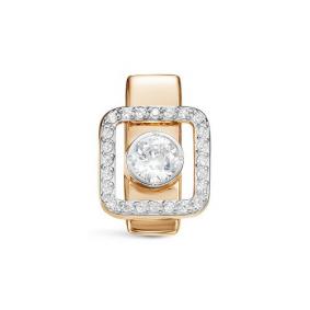Золотая подвеска КЮЗ Del'ta D037906 с фианитом D037906 фото