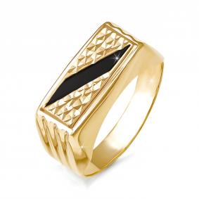 Золотое кольцо КЮЗ Del'ta D040150 с фианитом D040150 фото