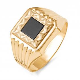 Золотое кольцо КЮЗ Del'ta D040175 с фианитом D040175 фото