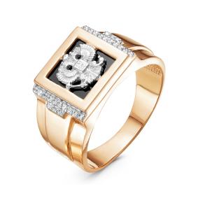 Золотое кольцо КЮЗ Del'ta D040240 с фианитом D040240 фото