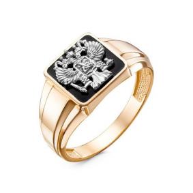 Золотое кольцо КЮЗ Del'ta D040271 с эмалью D040271 фото