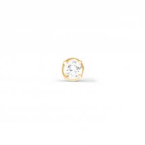 Одиночная серьга из золота КЮЗ Del'ta с фианитом D050260 D050260 фото