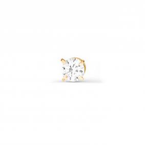 Одиночная серьга из золота КЮЗ Del'ta с фианитом D050261 D050261 фото