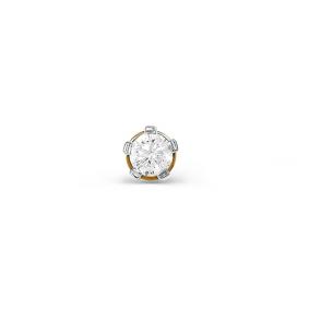 Одиночная серьга из золота КЮЗ Del'ta с фианитом D050344 D050344 фото
