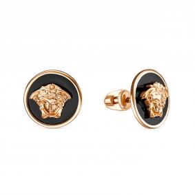 Золотые серьги КЮЗ Del'ta D0505232 с эмалью D0505232 фото