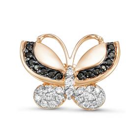 Золотая брошь КЮЗ Del'ta D060089 с фианитом D060089 фото