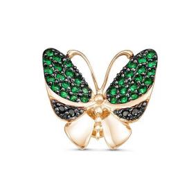 Золотая брошь КЮЗ Del'ta D060096 с фианитом D060096 фото