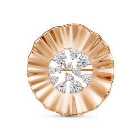 Золотая брошь КЮЗ Del'ta D060197 с фианитом D060197 фото