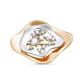 Золотая брошь КЮЗ Del'ta D060204 с фианитом D060204 фото