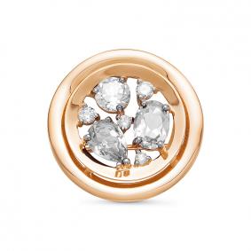 Золотая брошь КЮЗ Del'ta D060211 с фианитом D060211 фото