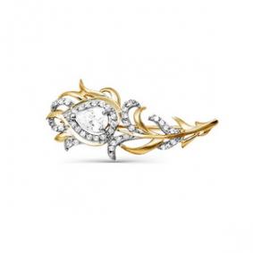 Золотая брошь КЮЗ Del'ta D064174 D064174 фото