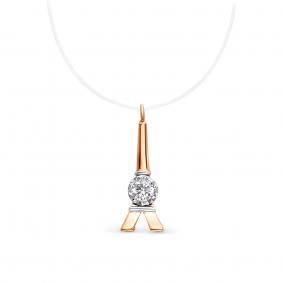 Колье на леске КЮЗ Del'ta с фианитом D0700030 D0700030 фото