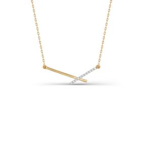 Золотое колье КЮЗ Del'ta D070051 с фианитом D070051 фото